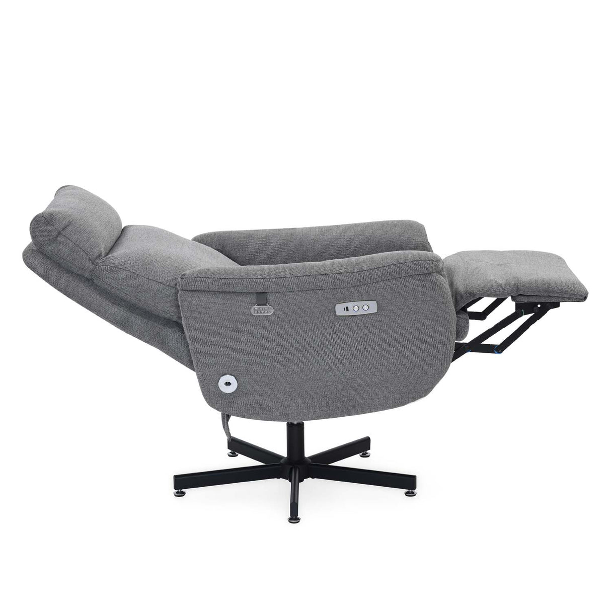 Regno 1 Seater 360-Degree Swivel Electric Recliner - Grey