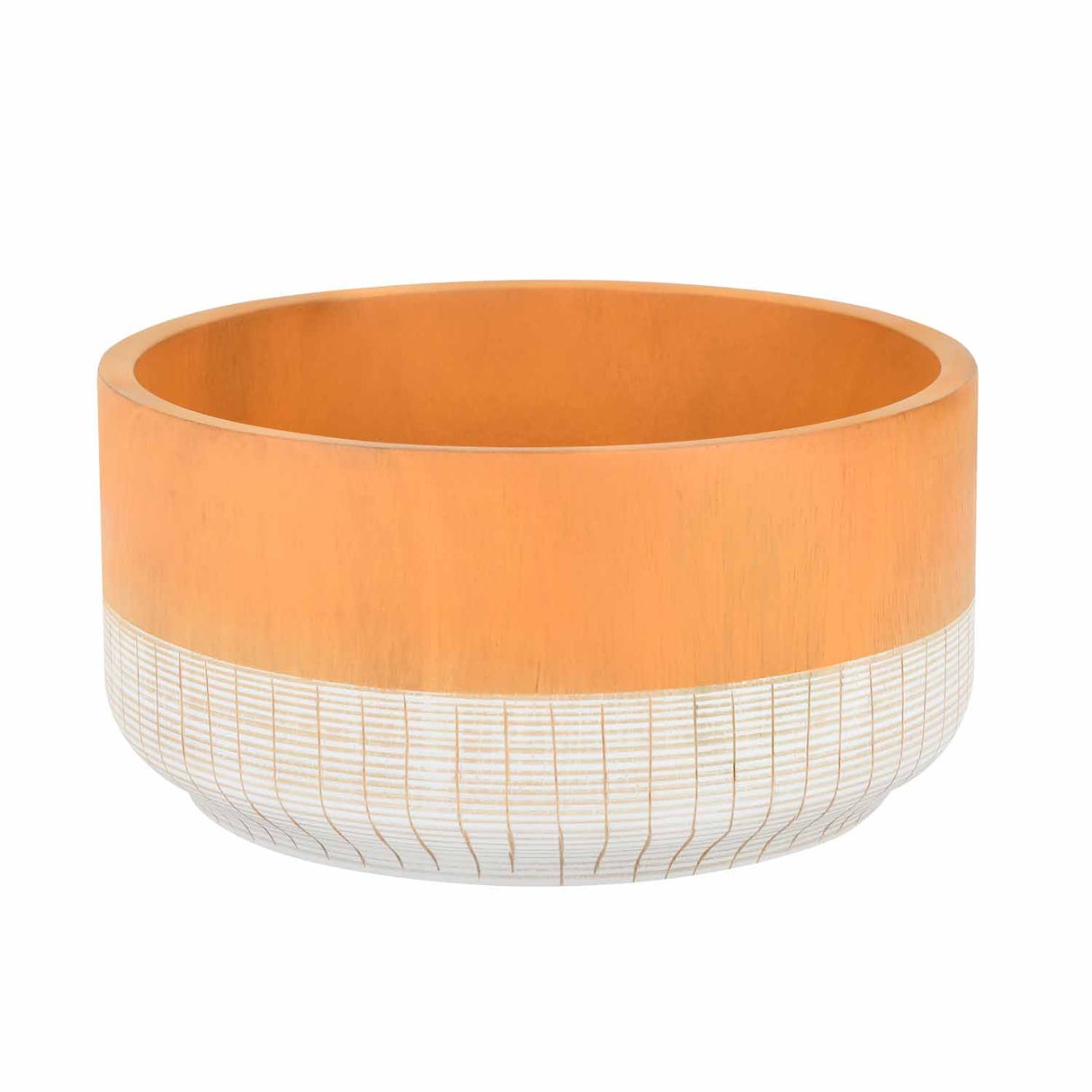 Decorative Dual Tone Urli- Brown and White