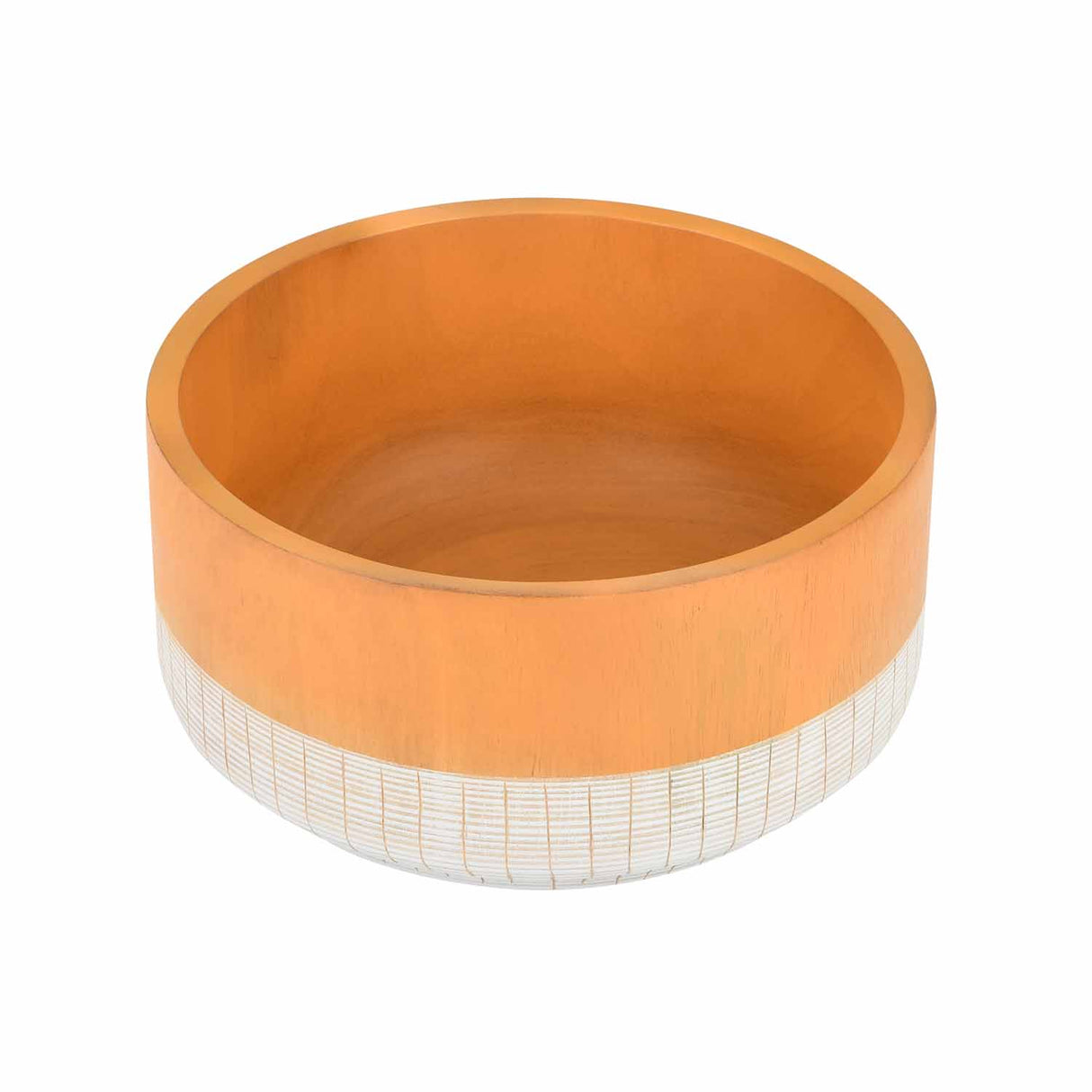 Decorative Dual Tone Urli- Brown and White