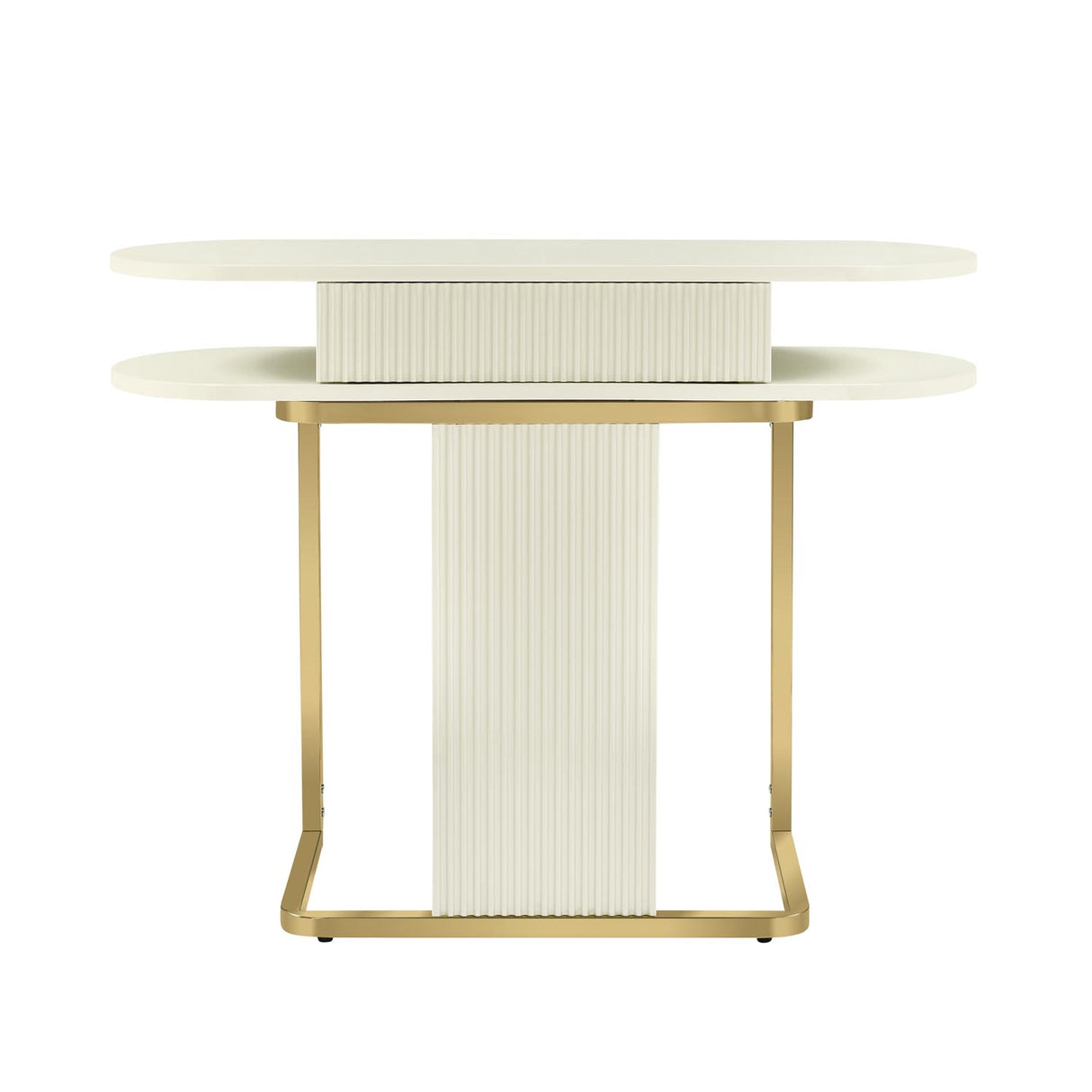 Nix Console Table (Ivory White)