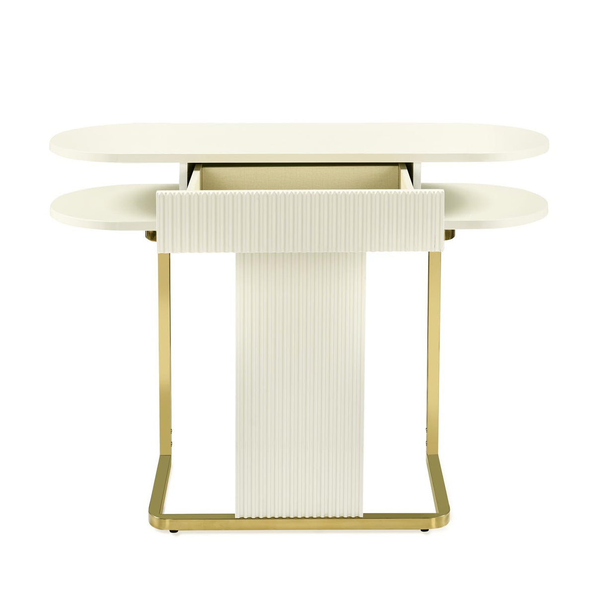 Nix Console Table (Ivory White)