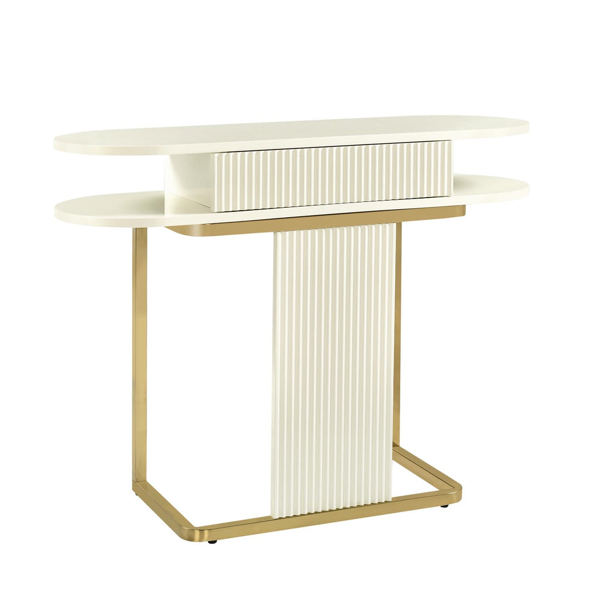 Nix Console Table (Ivory White)