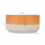 Decorative Dual Tone Urli- Brown and White