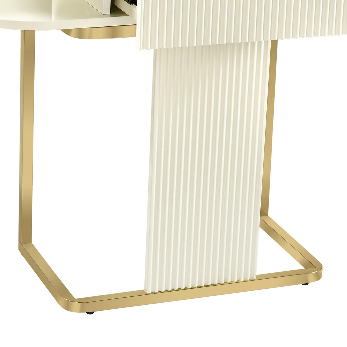 Nix Console Table (Ivory White)