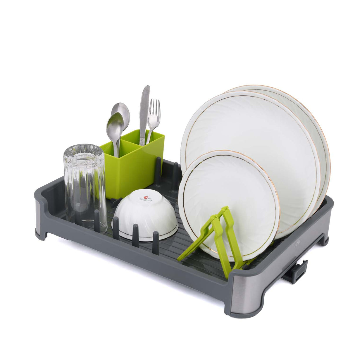 Dish Rack- Grey and Green