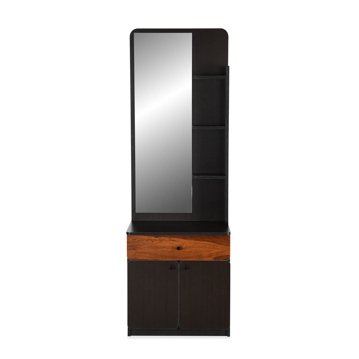 Raven Wooden Dressing Table with Mirror- Wenge