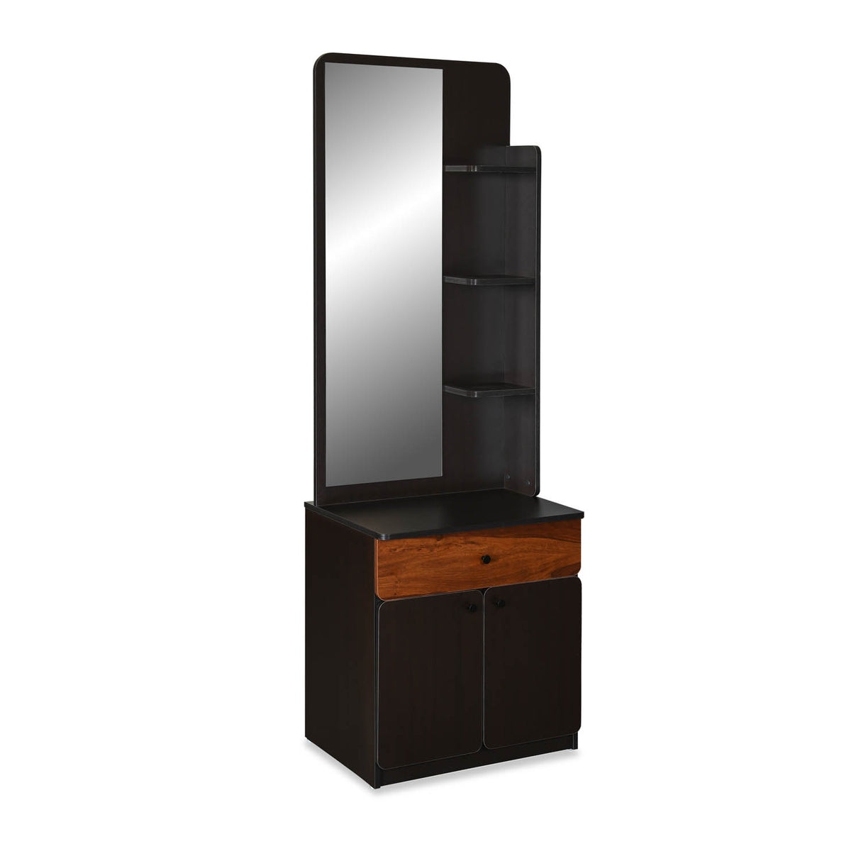 Raven Wooden Dressing Table with Mirror- Wenge