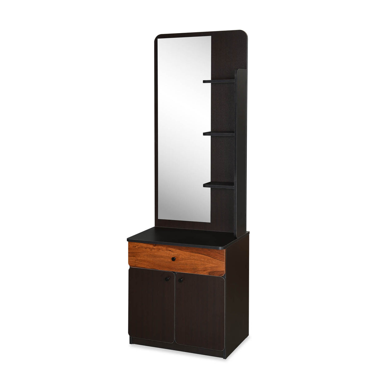 Raven Wooden Dressing Table with Mirror- Wenge