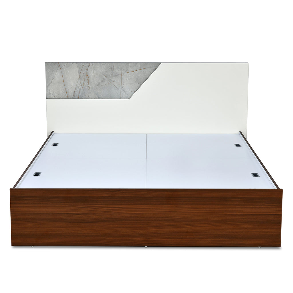 Asta Max Bed with Box Storage (Walnut)