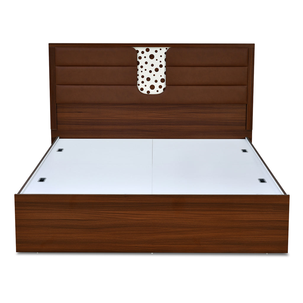 Noir Max Bed with Box Storage (Walnut)