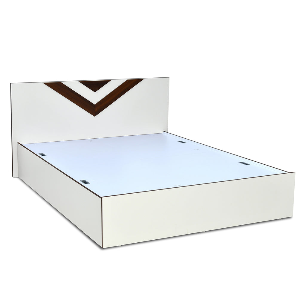 Orion Max Bed with Box Storage (White)