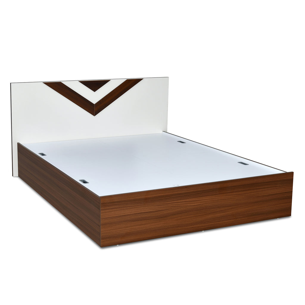 Orion Max Bed with Box Storage (Walnut)