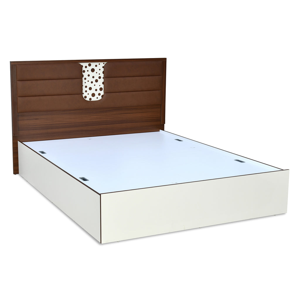 Noir Max Bed with Box Storage (White)