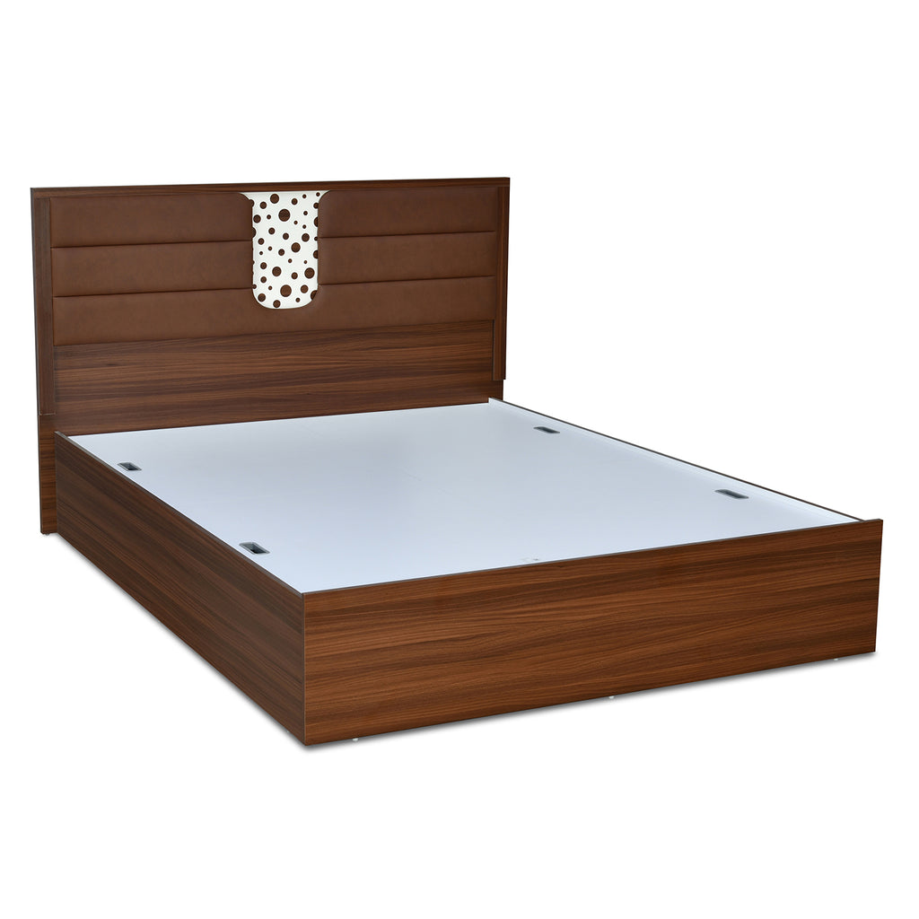Noir Max Bed with Box Storage (Walnut)