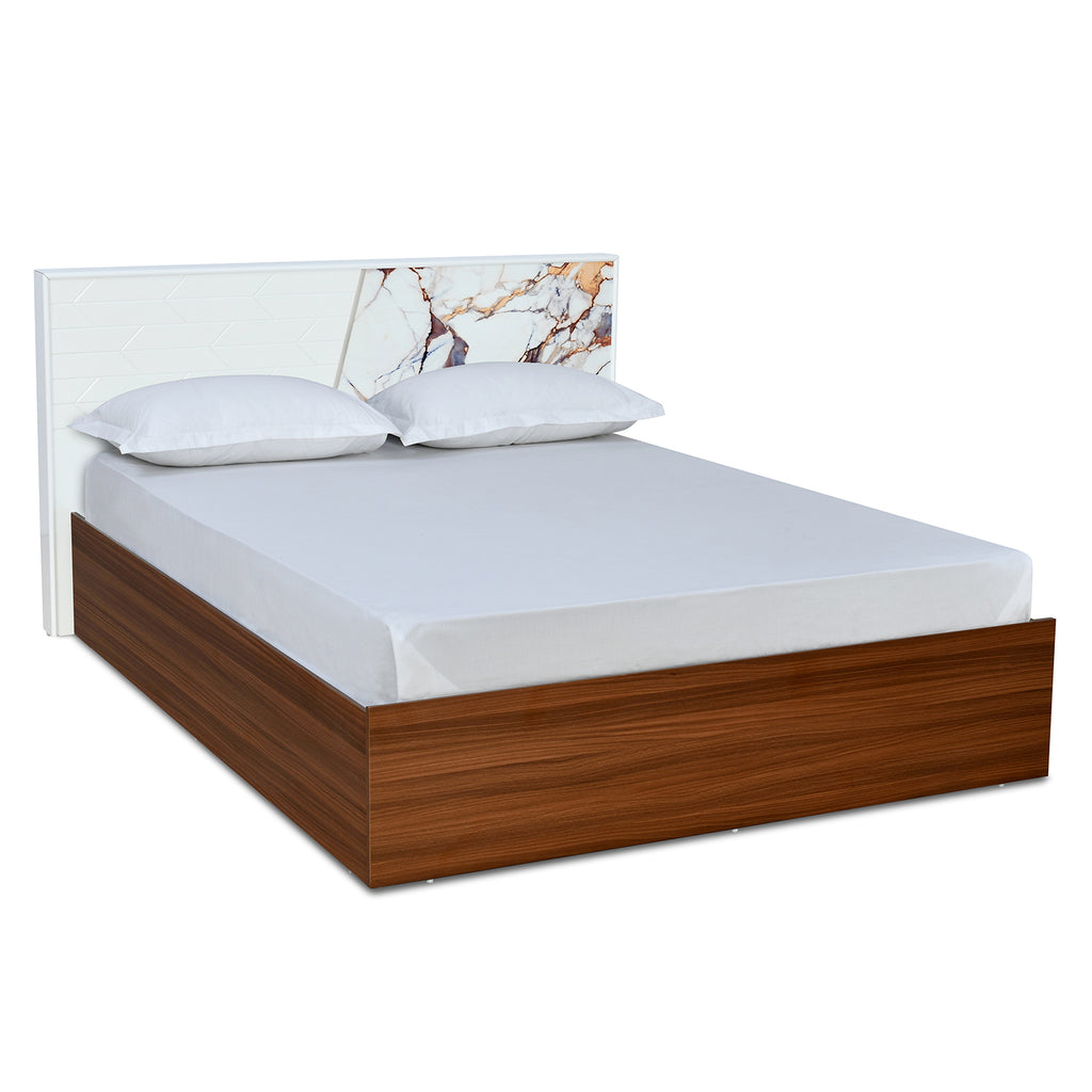 Galaxy Max Bed with Box Storage (Walnut)