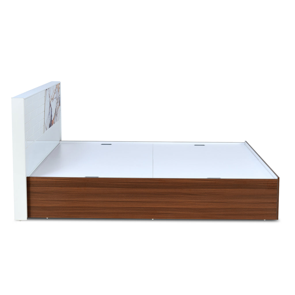 Galaxy Max Bed with Box Storage (Walnut)
