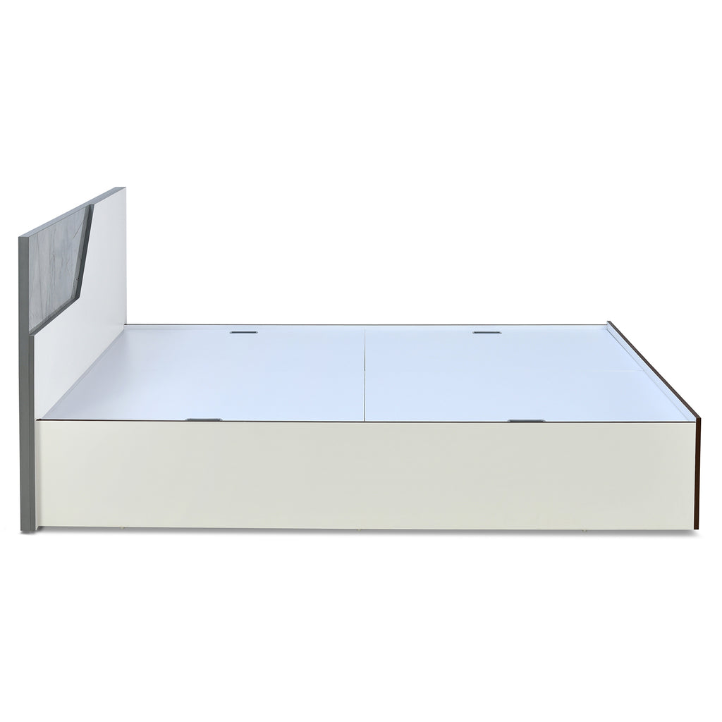 Asta Max Bed with Box Storage (White)