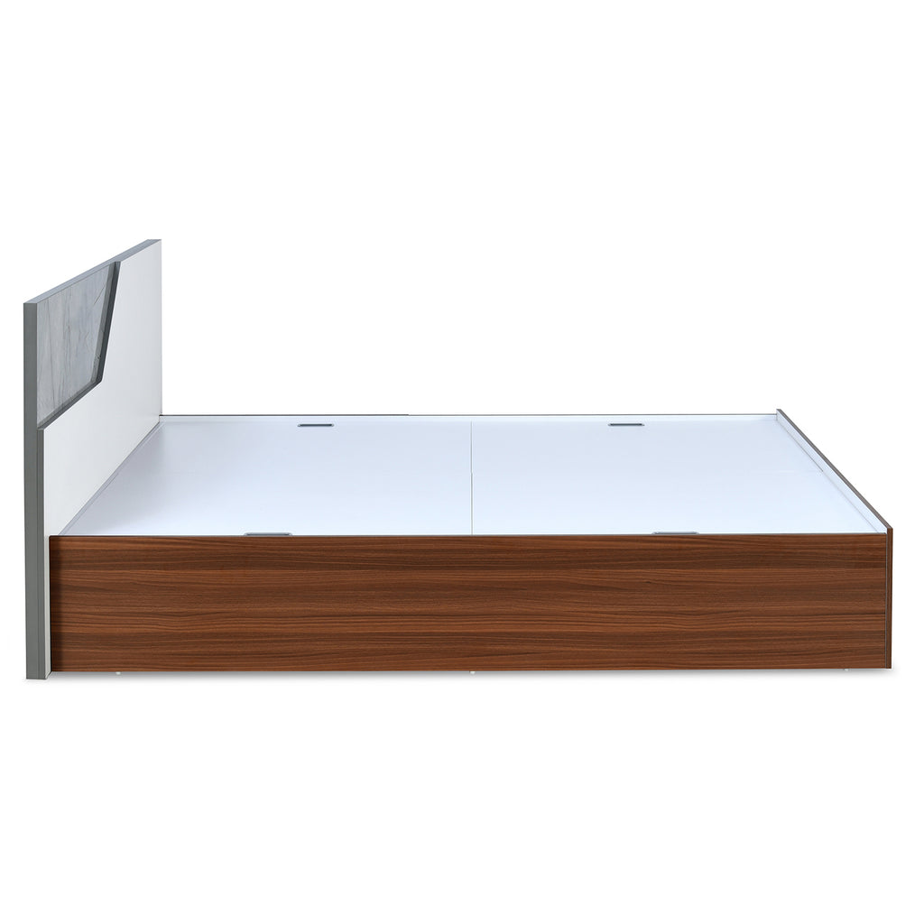 Asta Max Bed with Box Storage (Walnut)