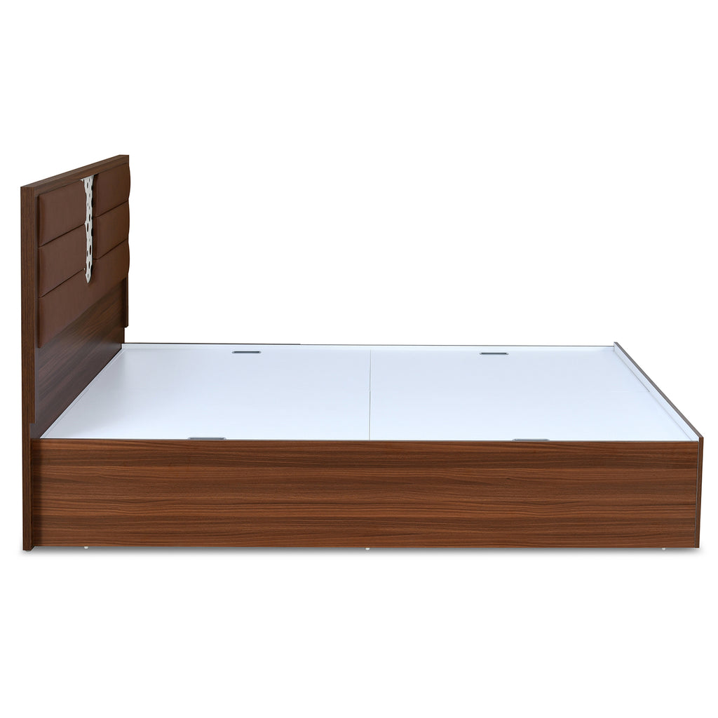 Noir Max Bed with Box Storage (Walnut)