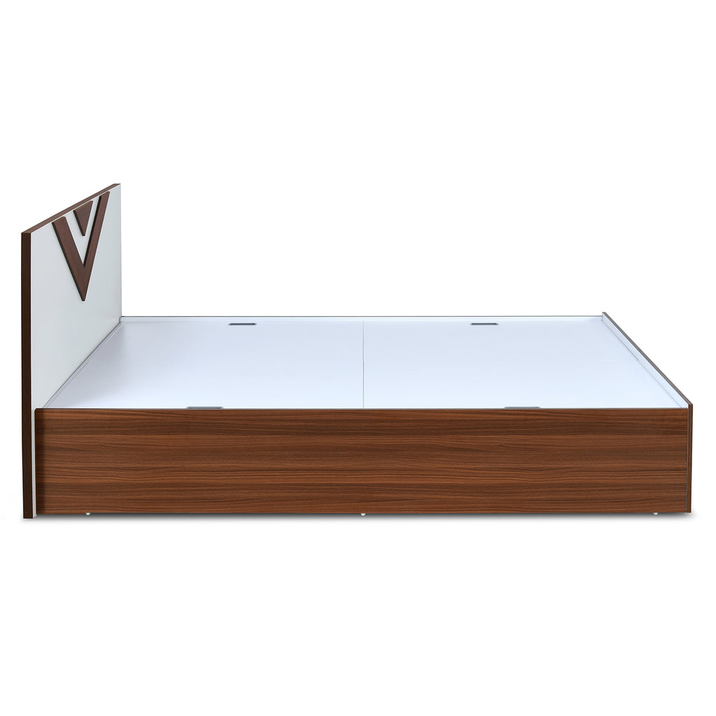 Orion Max Bed with Box Storage (Walnut)
