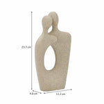 Abstract Couple Decorative Polyresin Showpiece- Sand Brown
