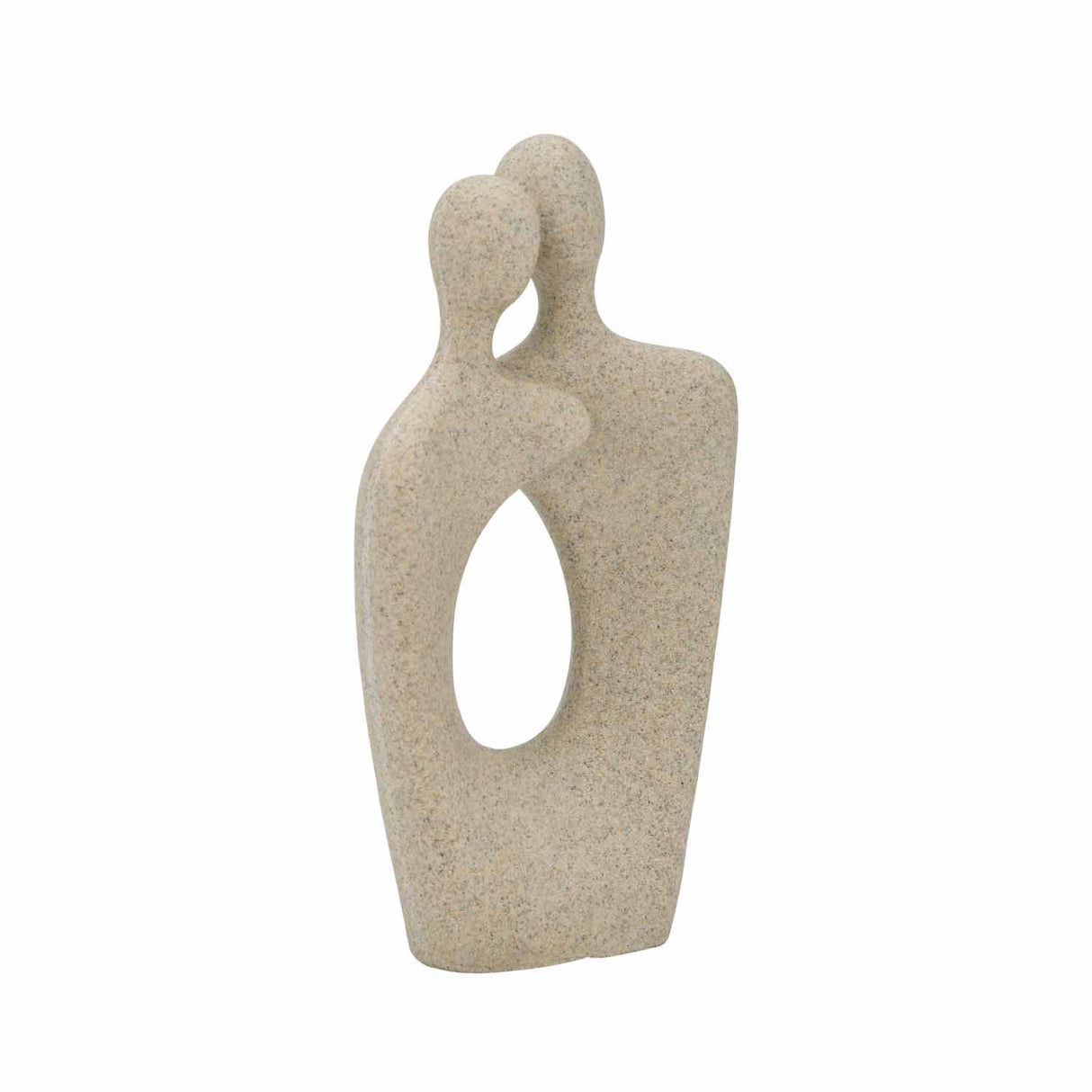 Abstract Couple Decorative Polyresin Showpiece- Sand Brown