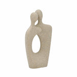 Abstract Couple Decorative Polyresin Showpiece- Sand Brown