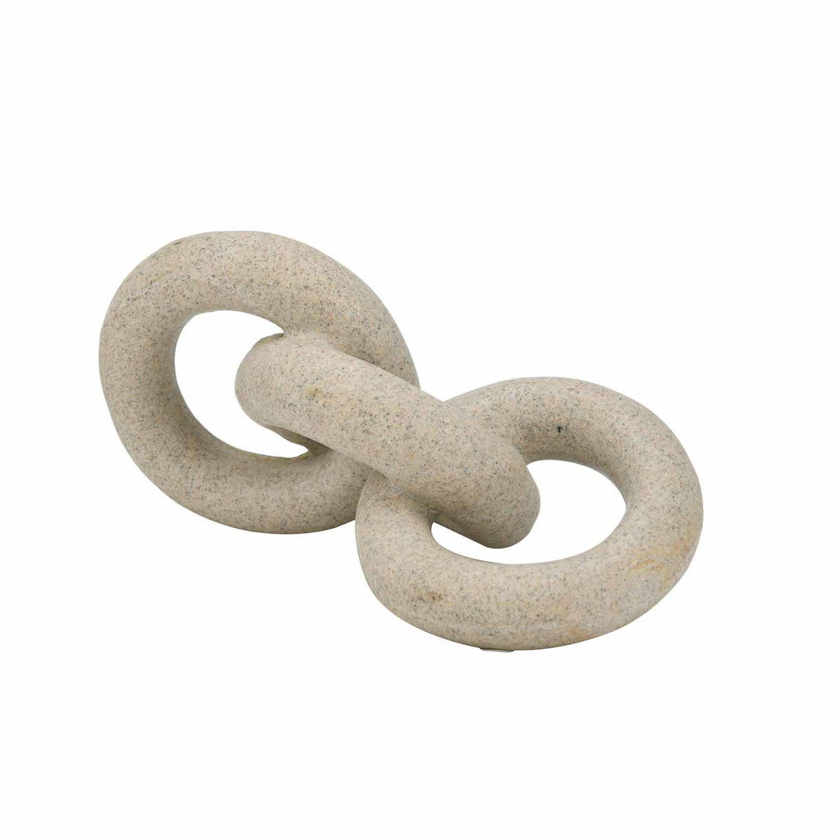 Decorative Chain Polyresin Table Décor Large Showpiece- Sand Brown