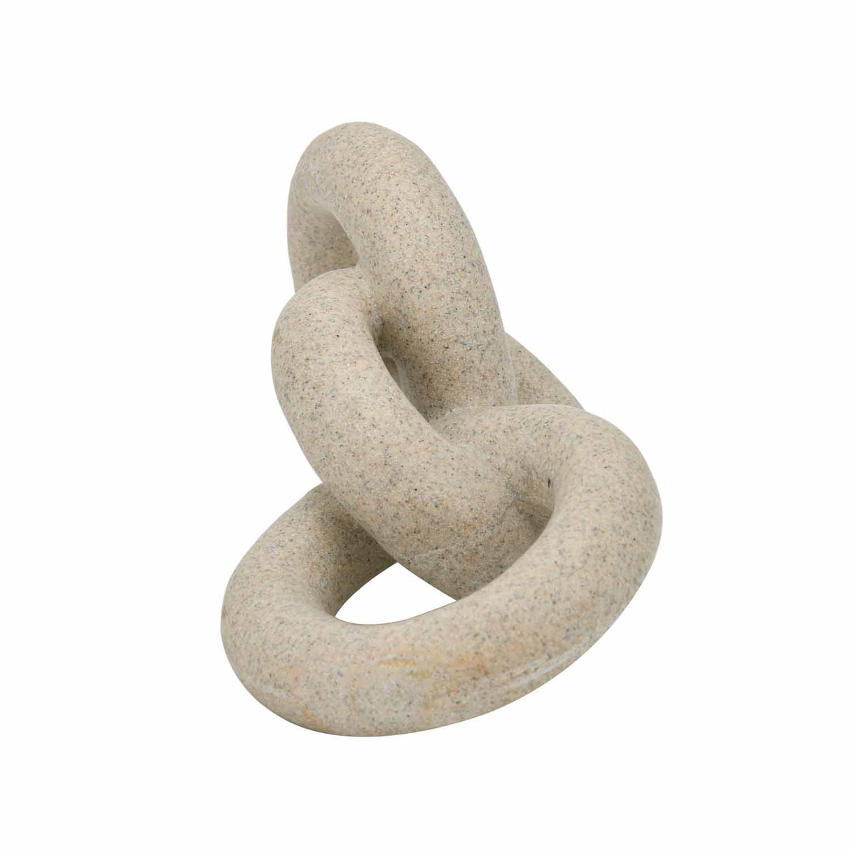 Decorative Chain Polyresin Table Décor Large Showpiece- Sand Brown