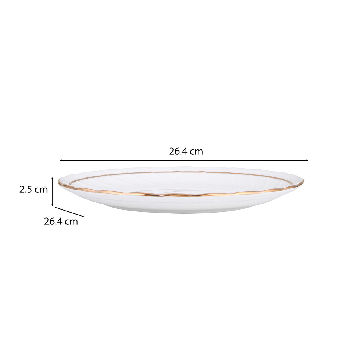 Karina Porcelain 40 Piece Dinner Set- White