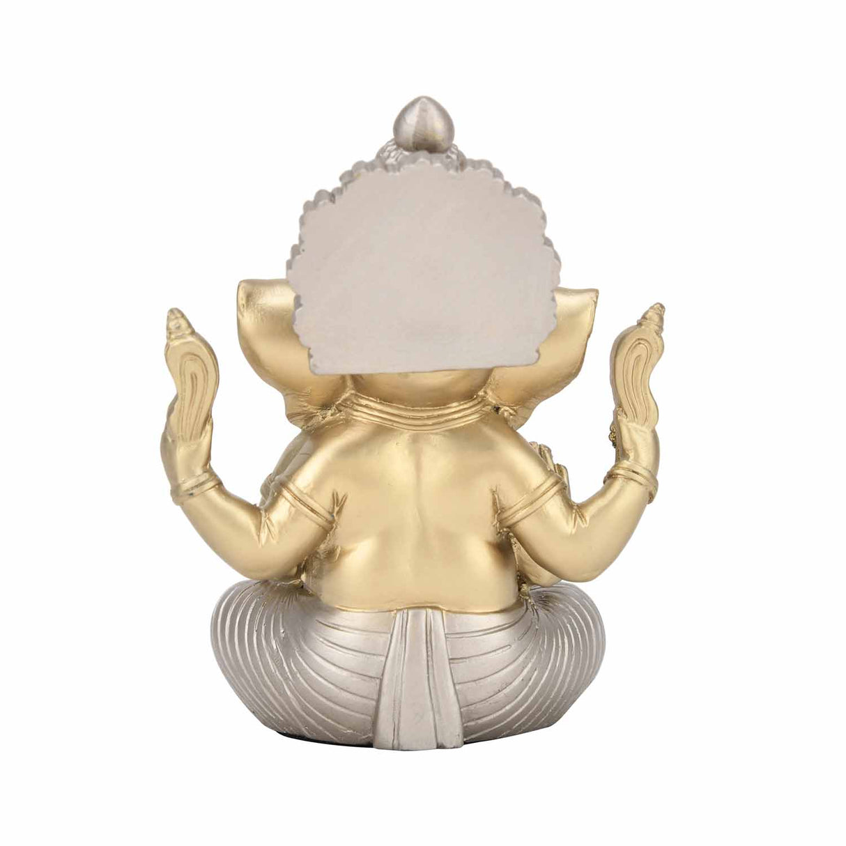 Ekdanta Ganesha Decorative Polyresin Showpiece- Gold and Silver
