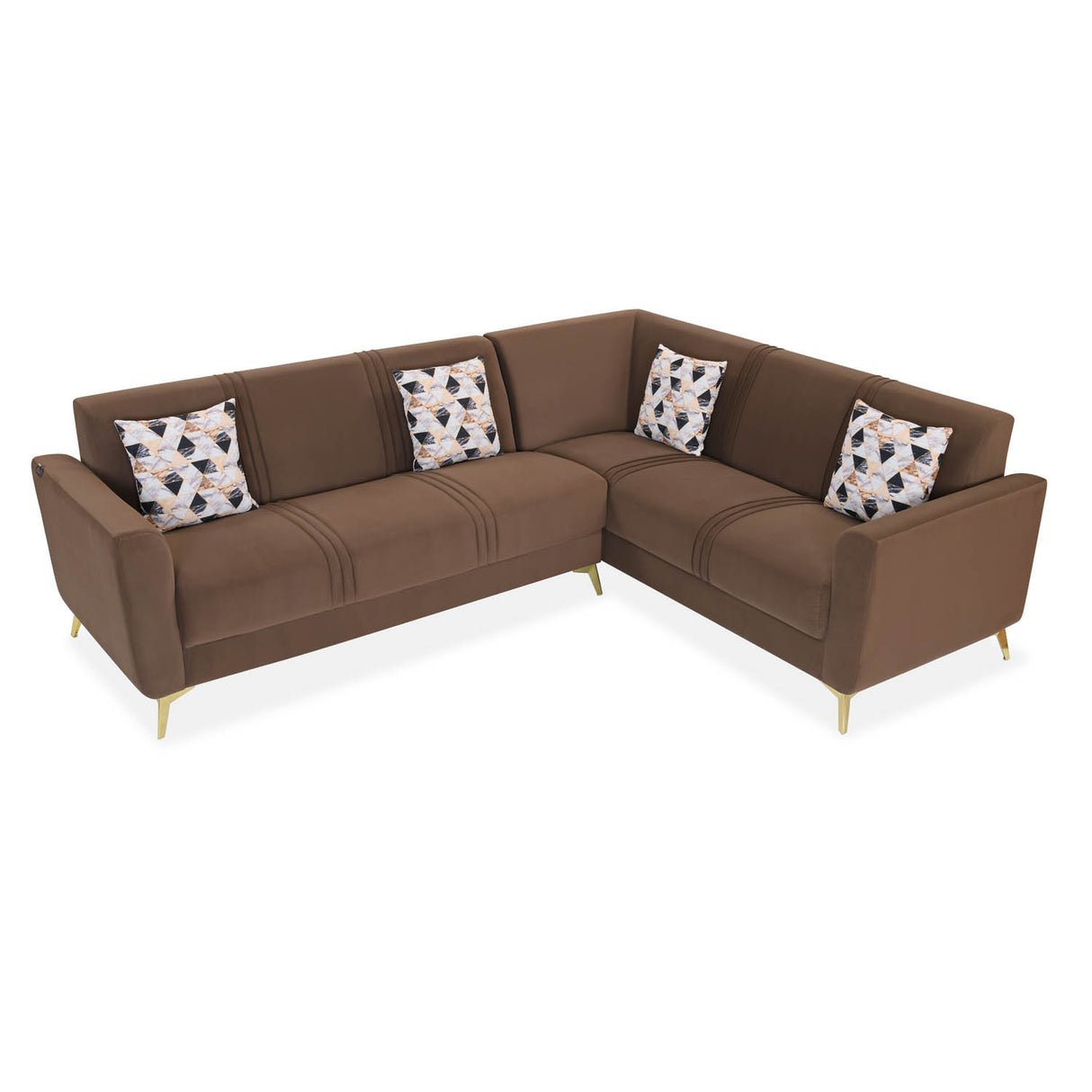 Cooper Corner Sofa- Brown