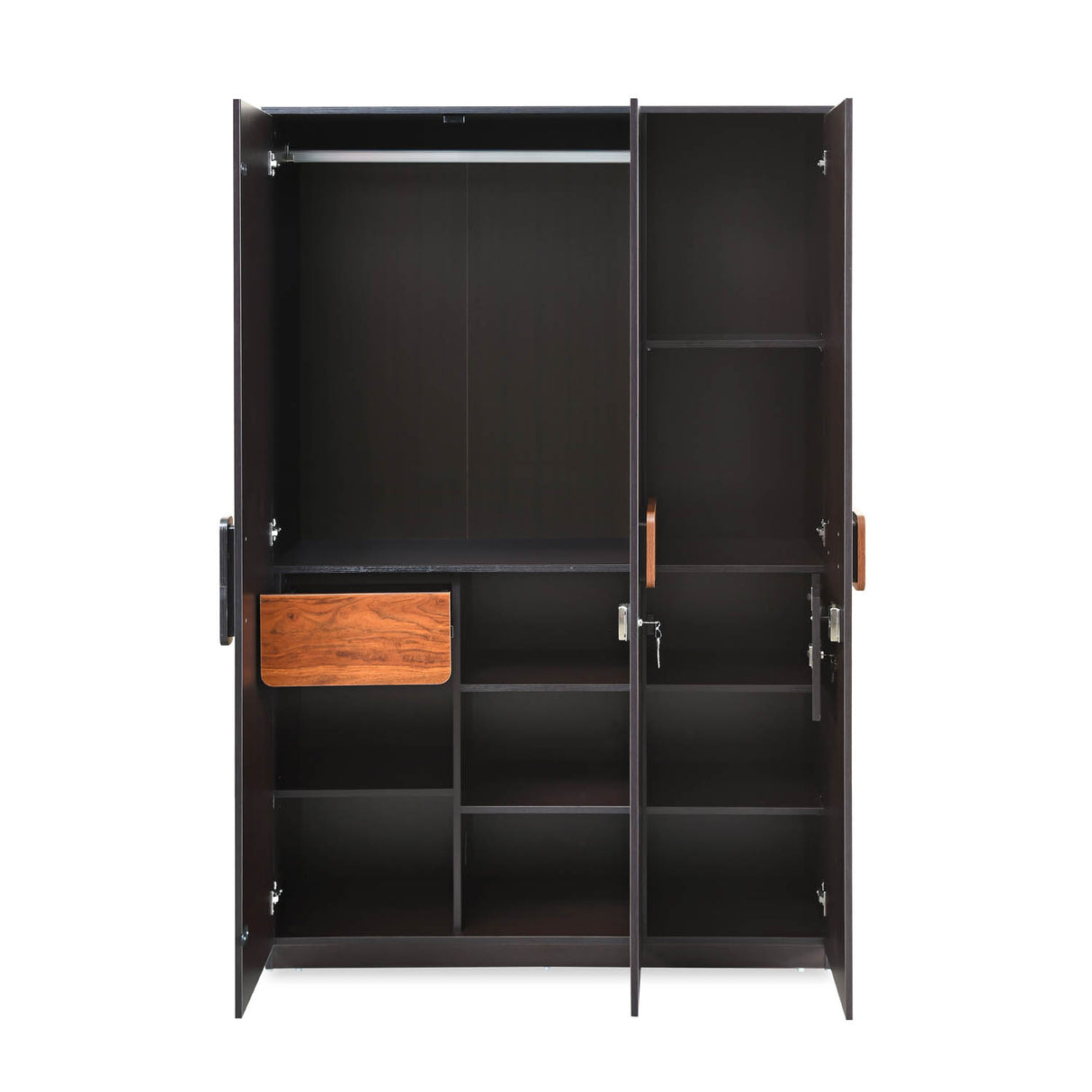 Raven Wooden 3 Door Wardrobe - Wenge