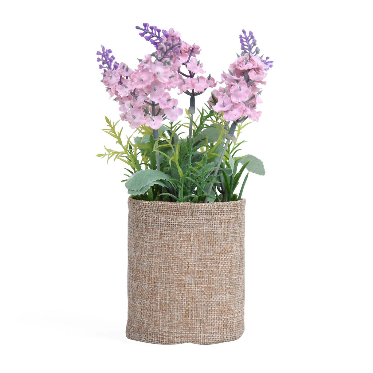 Lavender Artificial Potted Plant- Pink