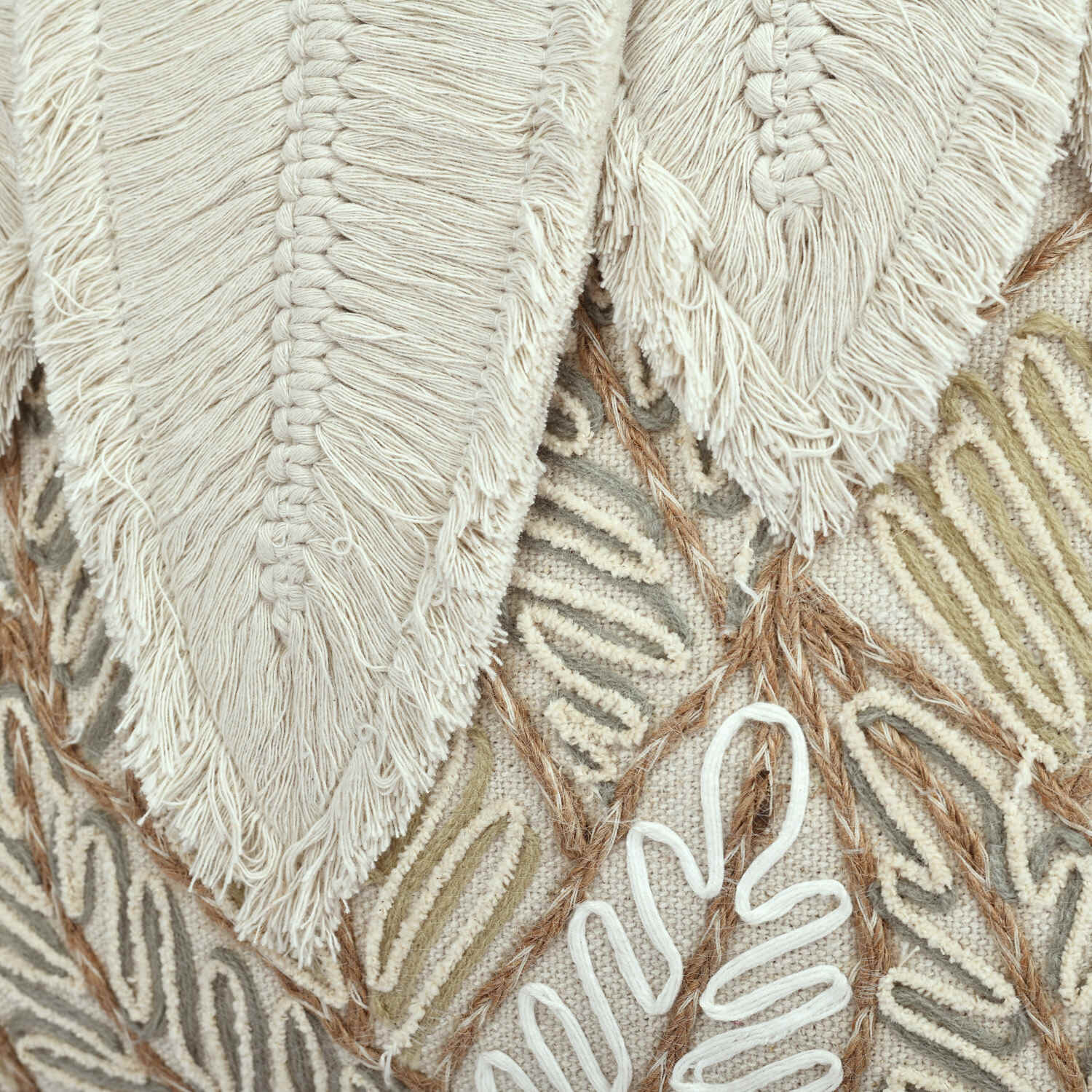 Five Leaves Embroidered Cotton & Polyester 16