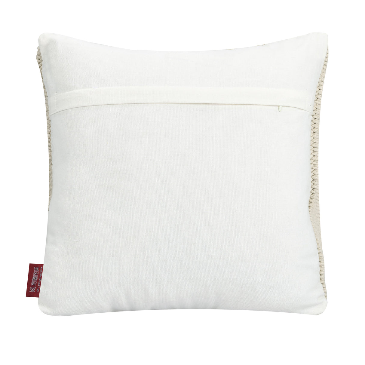 Wavy Pattern Cotton & Polyester 16 cushion cover back view 2