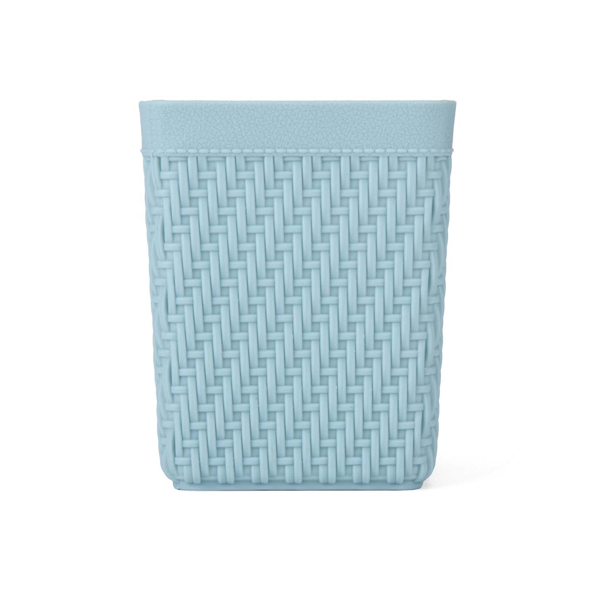 Weave Design Polypropylene Pen Holder- Mint