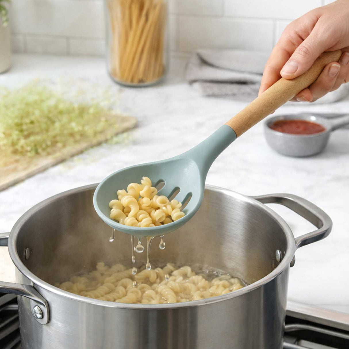 Baker's Secret Silicone Spoon- Green