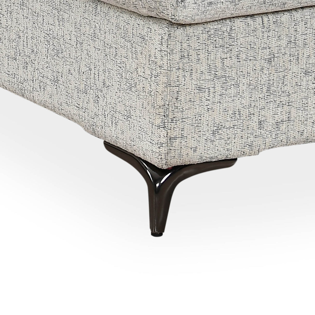 Infinia 4 Seater Fabric Sofa with Left Lounger - Off White