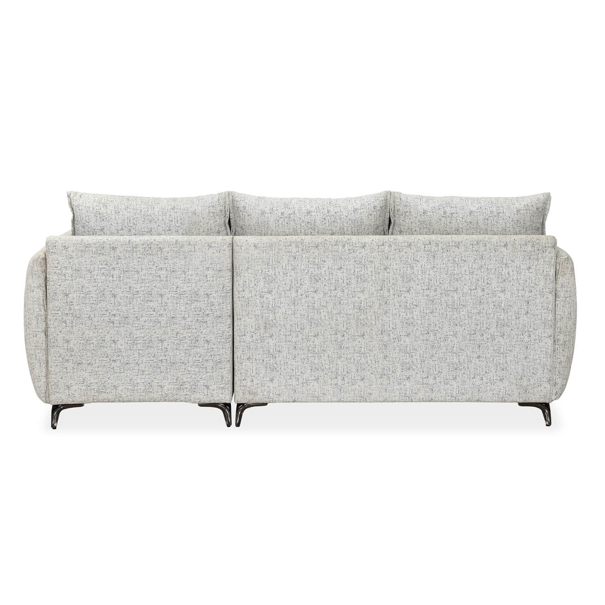 Infinia 3 Seater Fabric Sofa with Left Lounger - Off White
