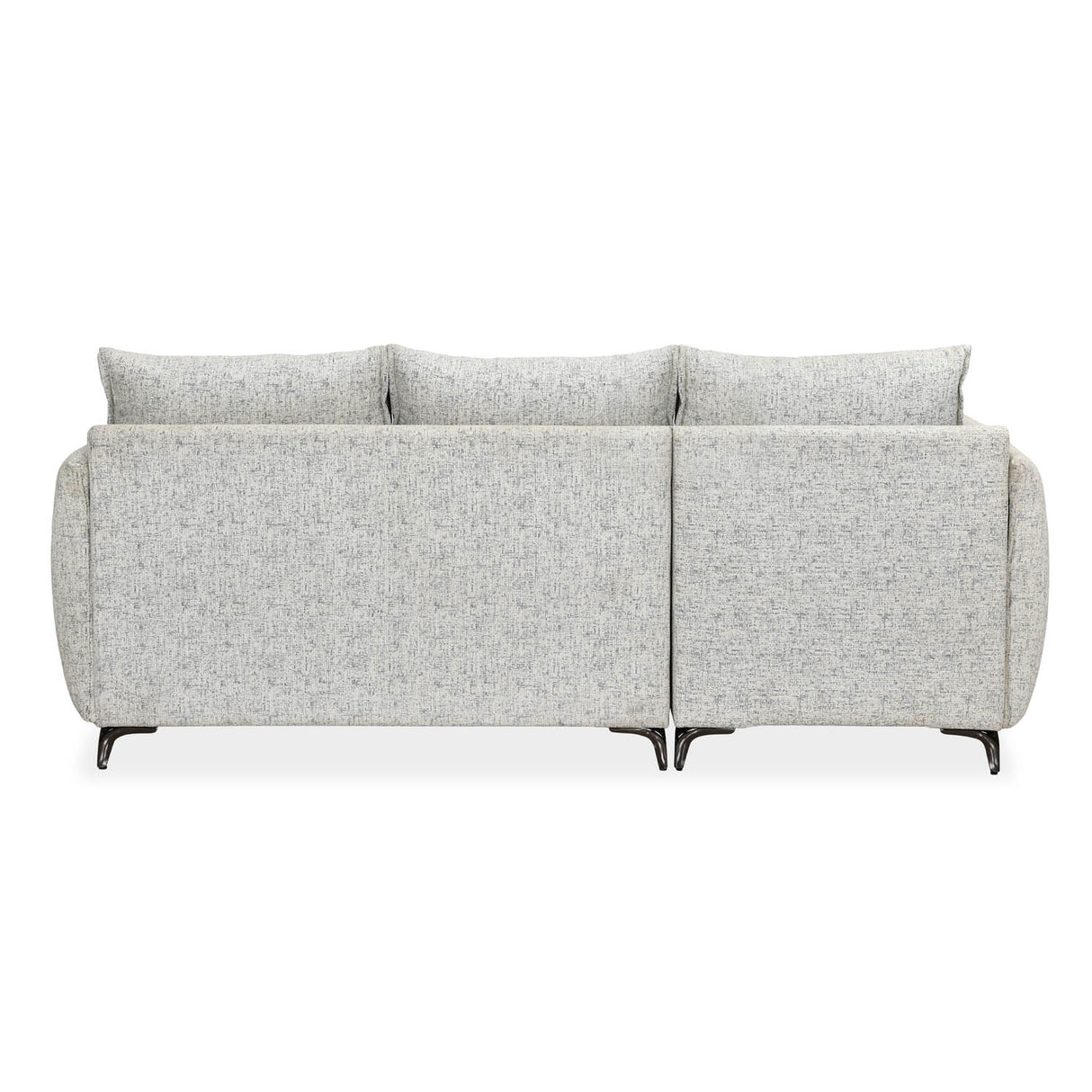Infinia 3 Seater Fabric Sofa with Right Lounger -Off White