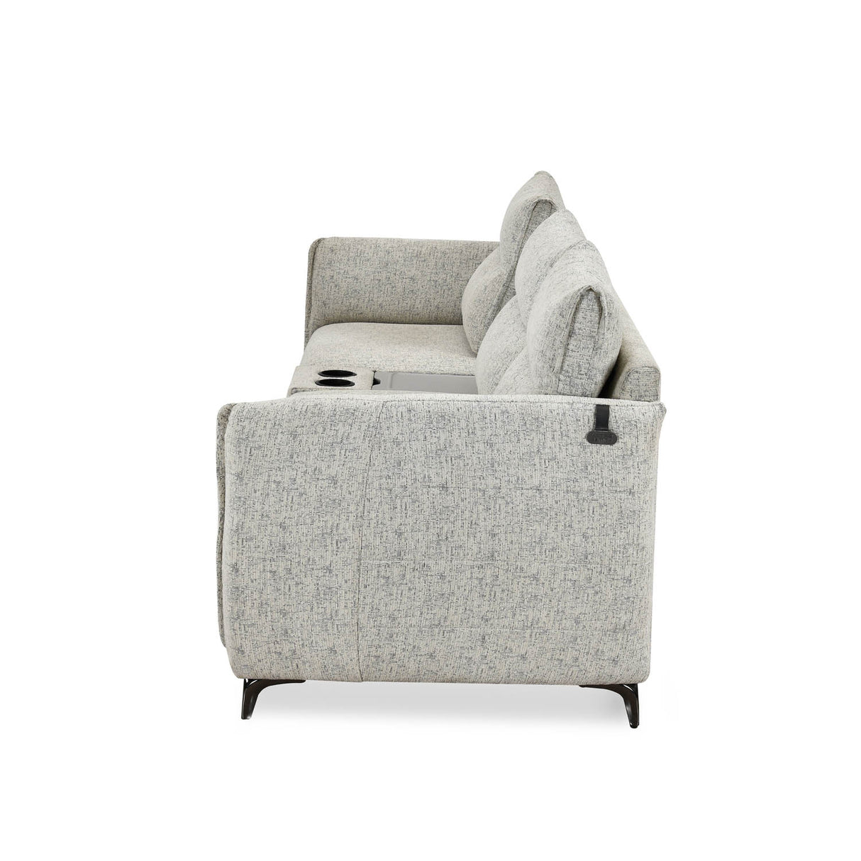 Infinia 1+2 Seater Fabric Sofa Set with Triangle Console- Off White