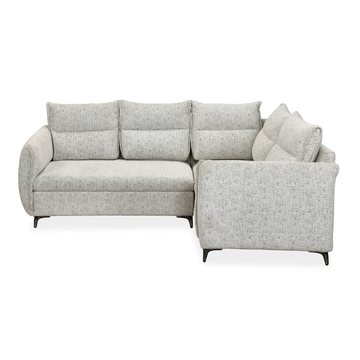 Infinia 2+1+1 Seater Fabric Sofa Set with Left Corner Sofa- Off White
