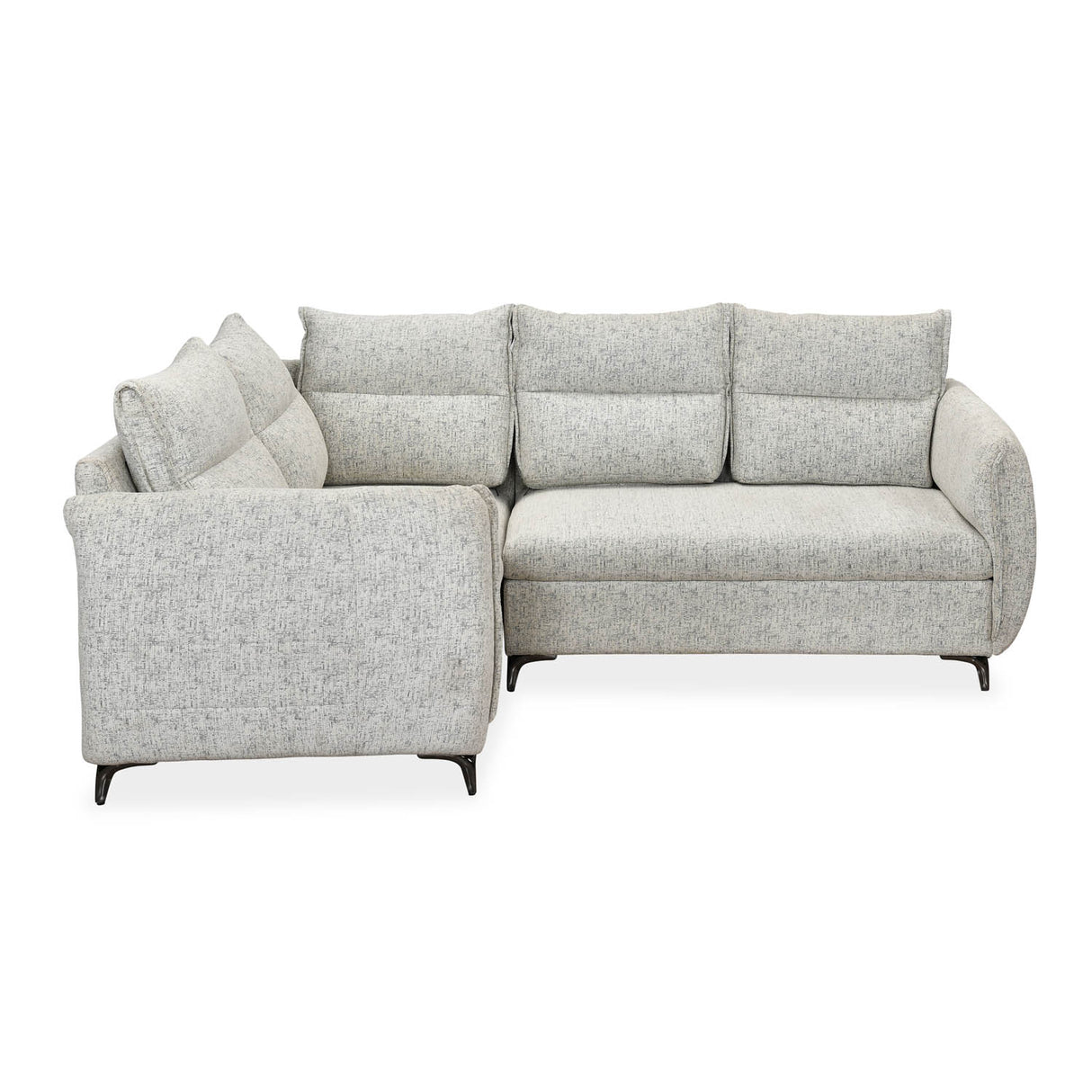 Infinia 2+1+1 Seater Fabric Sofa Set with Right Corner Sofa- Off White