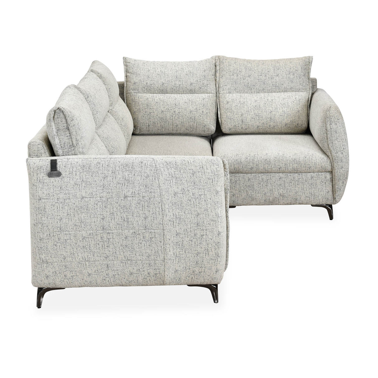 Infinia 2+1+1 Seater Fabric Sofa Set with Left Corner Sofa- Off White