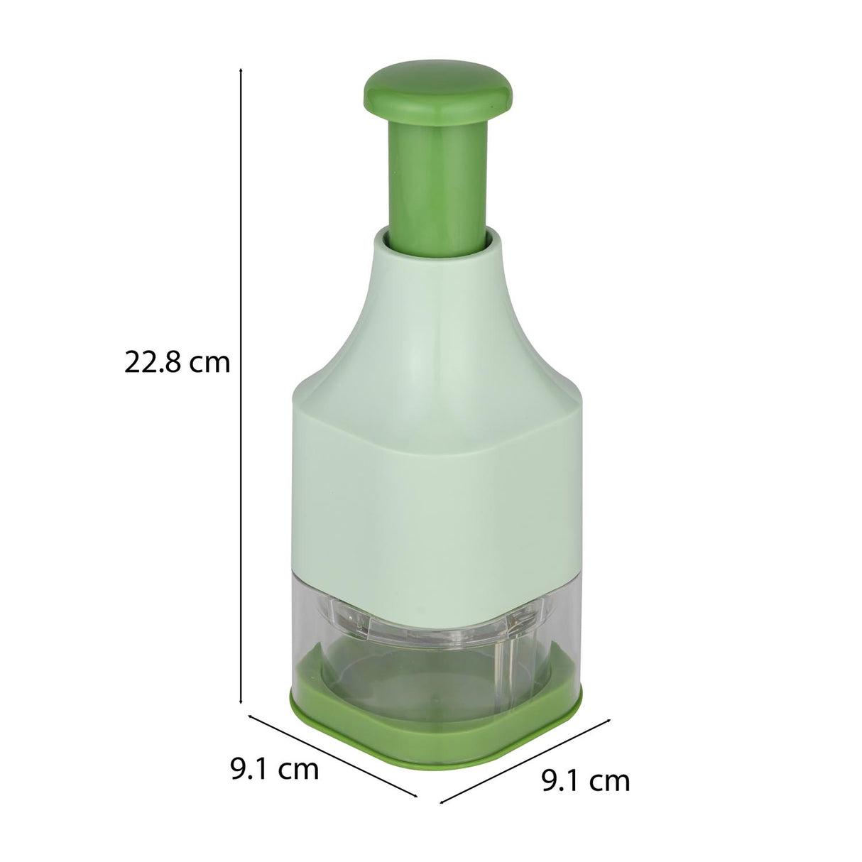 Baker's Secret Manual Push Food Chopper- Green
