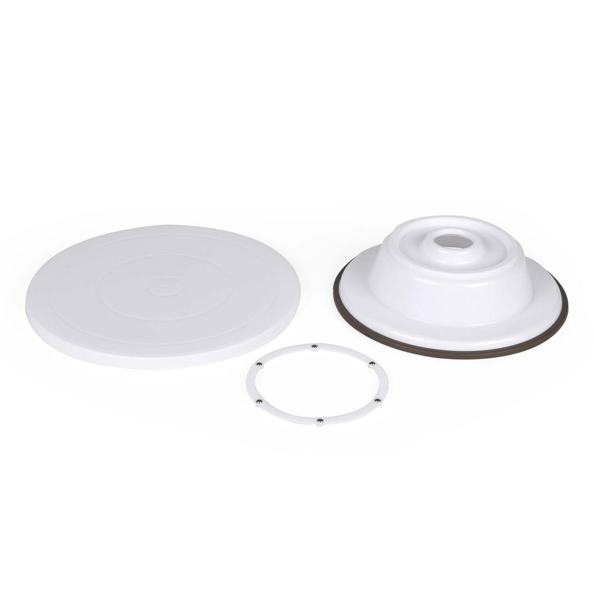 Baker's Secret Rotating Cake Stand- White
