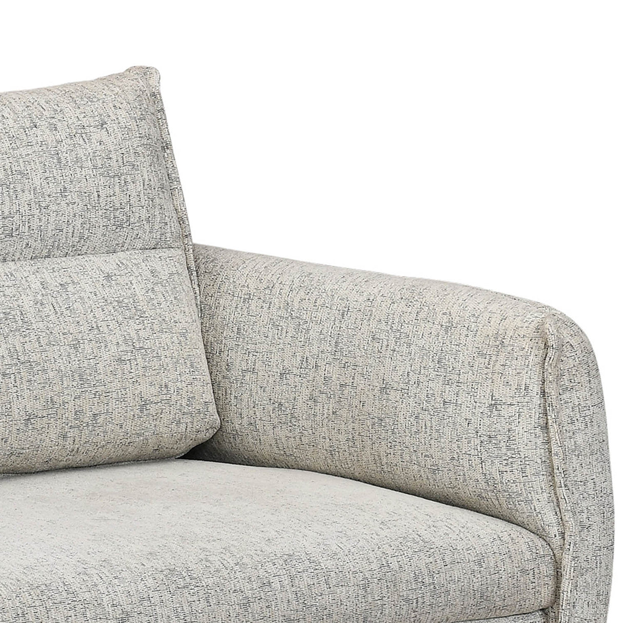 Infinia 1+3 Seater Fabric Sofa Set with Triangle Console- Off White