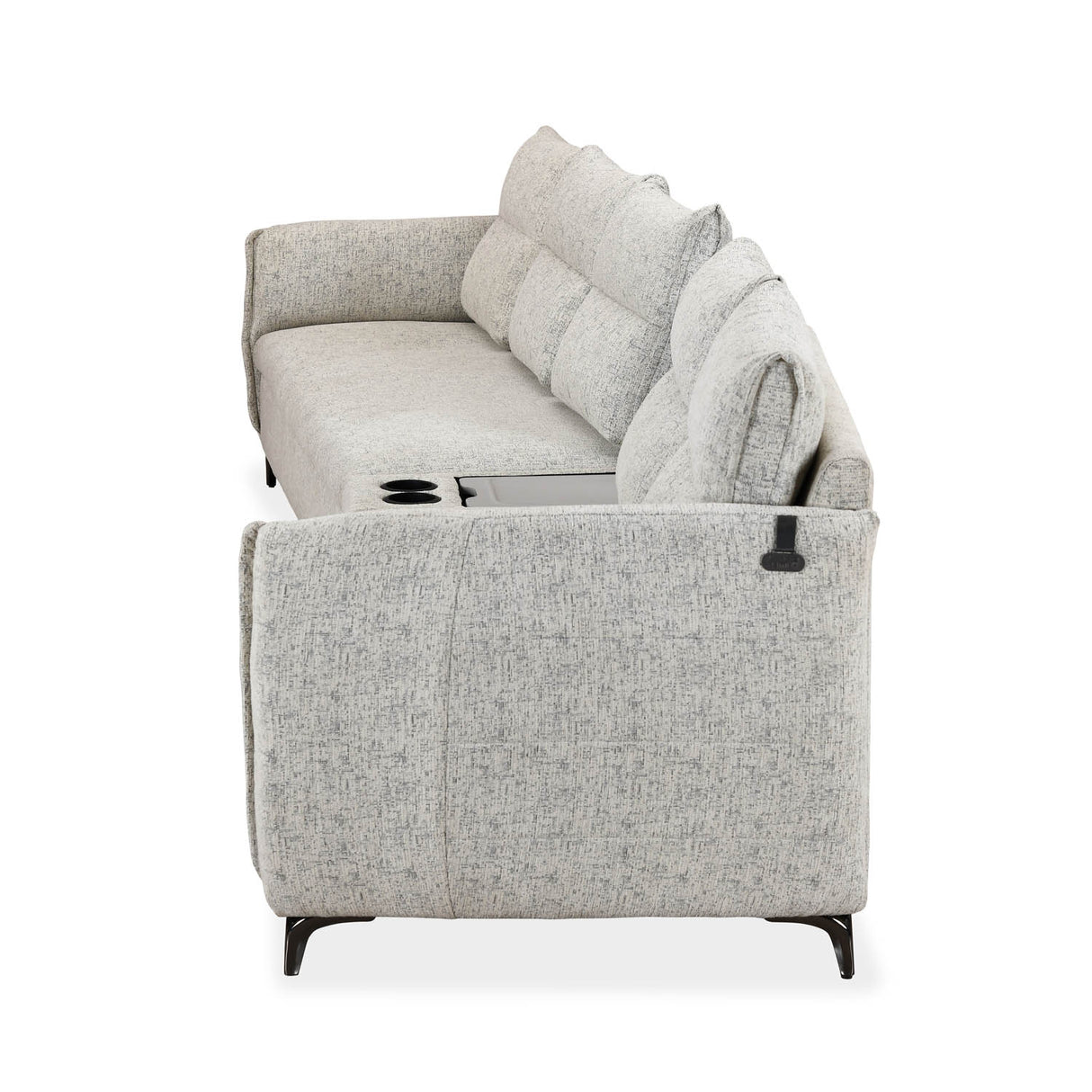 Infinia 3+2 Seater Fabric Sofa Set with Triangle Console- Off White