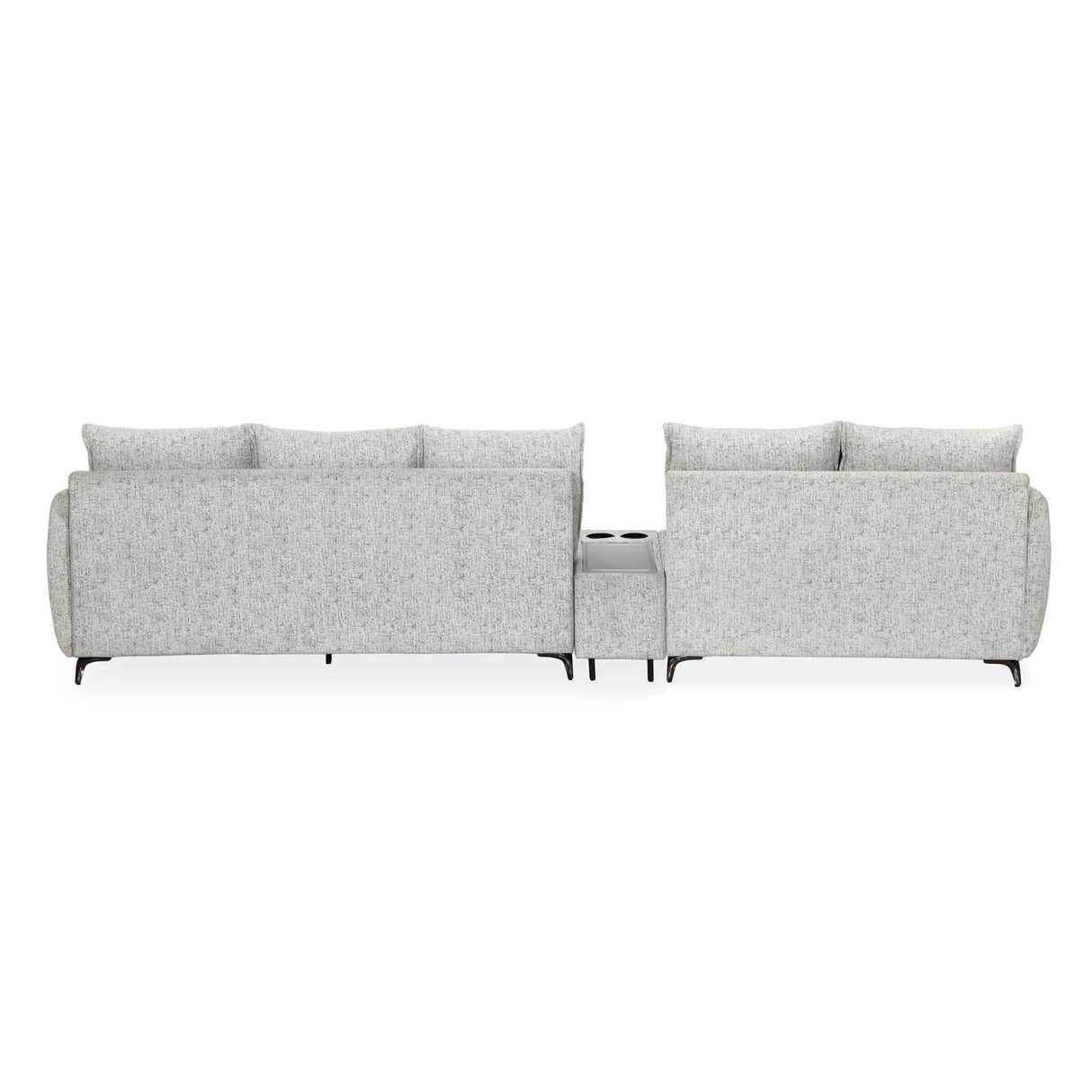 Infinia 2+3 Seater Fabric Sofa Set with Rectangle Console- Off White
